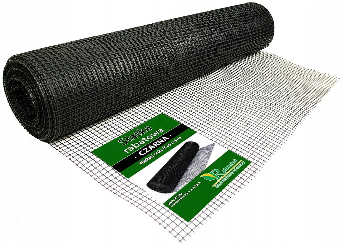 

Plastikowa Siatka Ogrodzeniowa 1,2x5m Czarna Pcv
