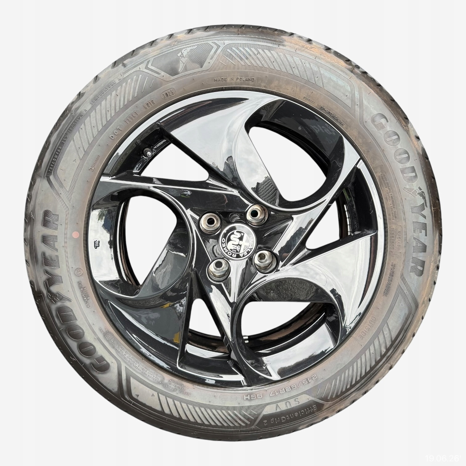 discs wheels tyres ALFA ROMEO JUNIOR GOODYEAR 215/60/17" 6MM summer