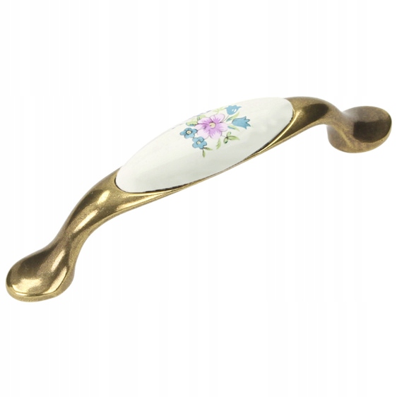 

Uchwyt porcelanowy UP19 złoto Gamet Blue Rose 96mm