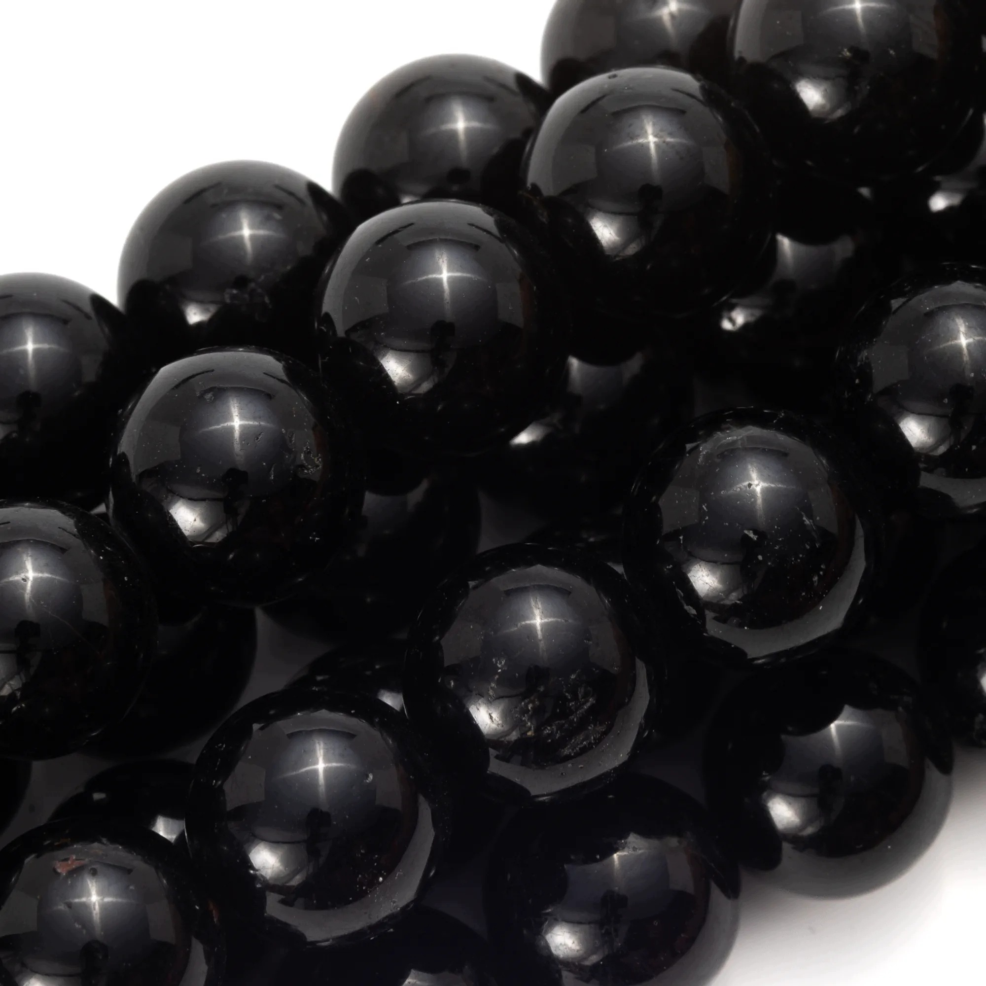 Turmalín černý kulička hladká 10 mm přírodní Kámen Pro Diy Šperky