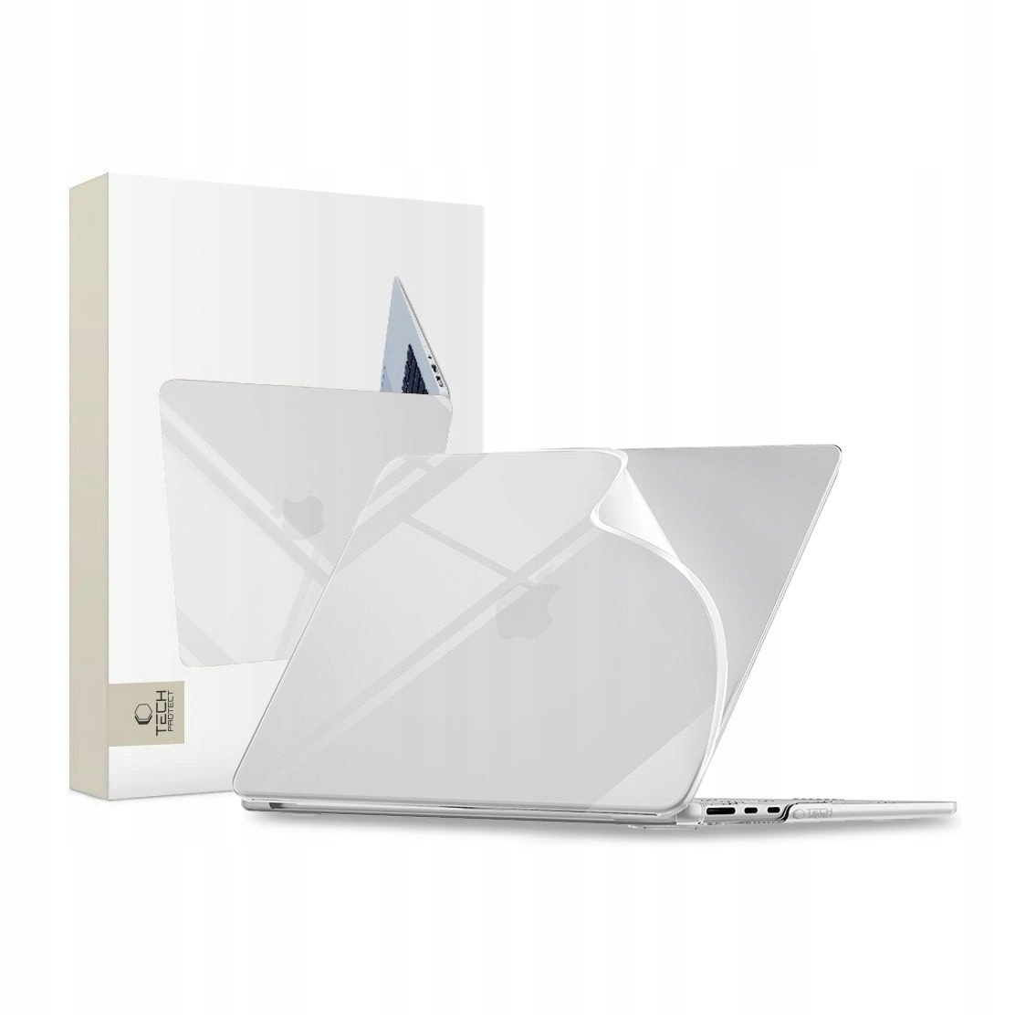 Etui do MacBook Air 15 M2-M5 Tech-Protect Softshell przezroczyste
