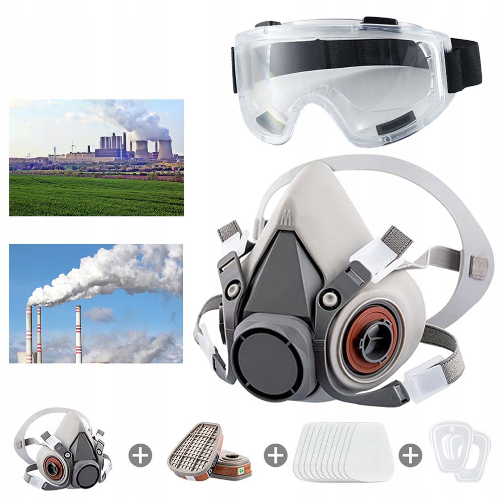 MASKA PRZECIWGAZOWA 6200+ OKULARY PRZECIWMGIELNE
