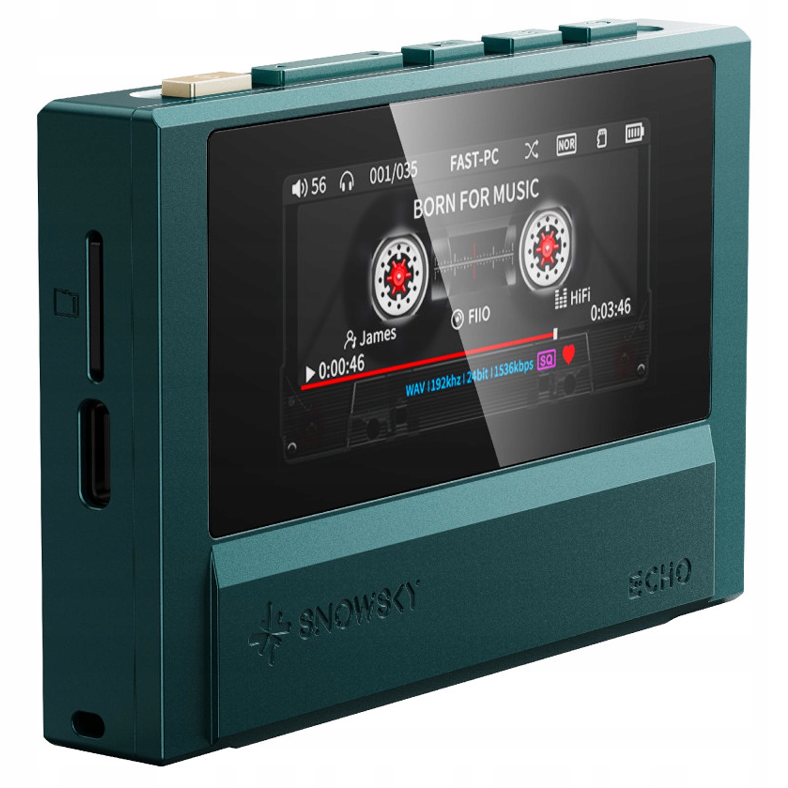 Fiio Snowsky Echo Przenośny Odtwarzacz Hi-res Audio Dap Bluetooth Green