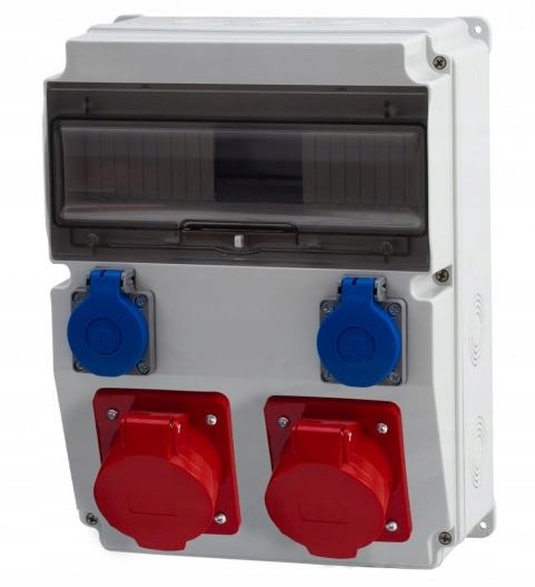 Stacionárny rozvádzač Caja 12-modové zásuvky 16A 5p 32A 5p 2x230V F3.0450