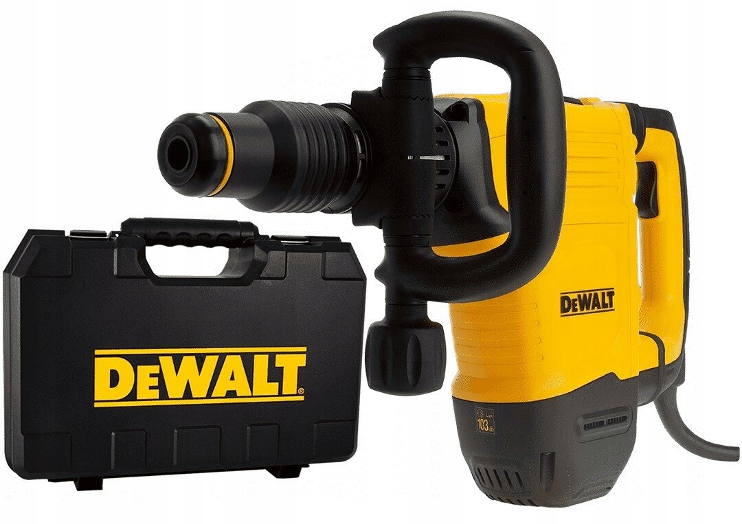 Młot udarowy Dewalt SDS-MAX o kolorze czarno-białym