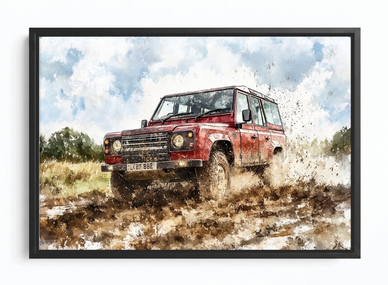Obraz Rám American Box Auto Terénní Sport Hobby Off Road 60x40
