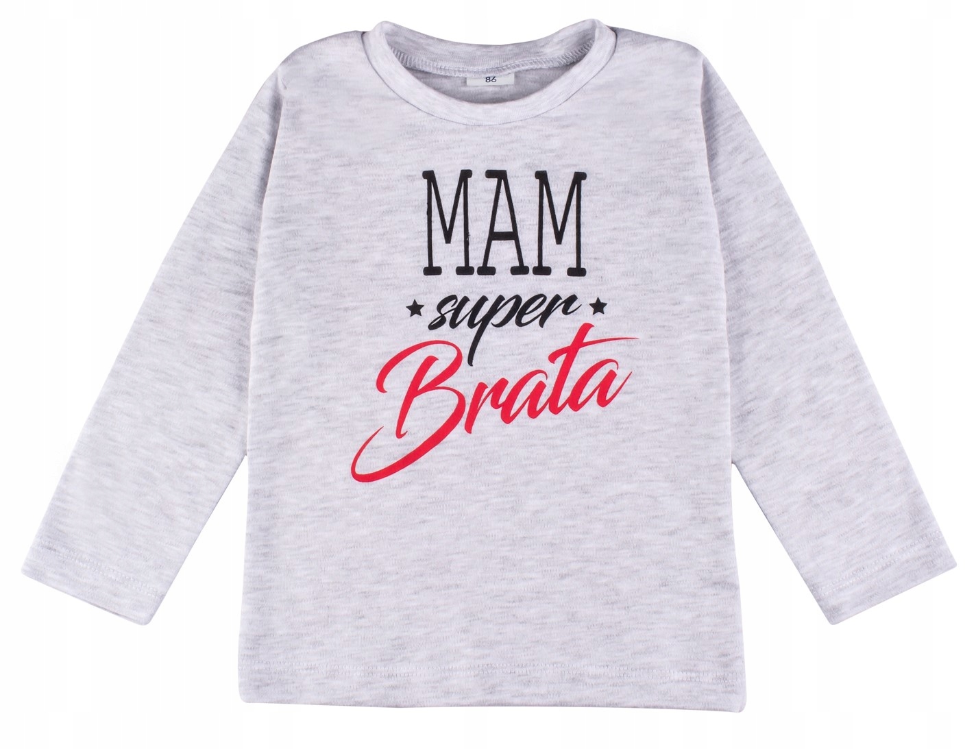 

Bluzka koszulka dł rękaw Mam Super Brata r. 80