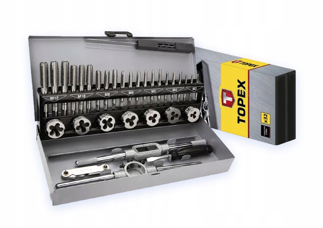 Набор плашек и метчиков TOPEX 14A426 32cz
