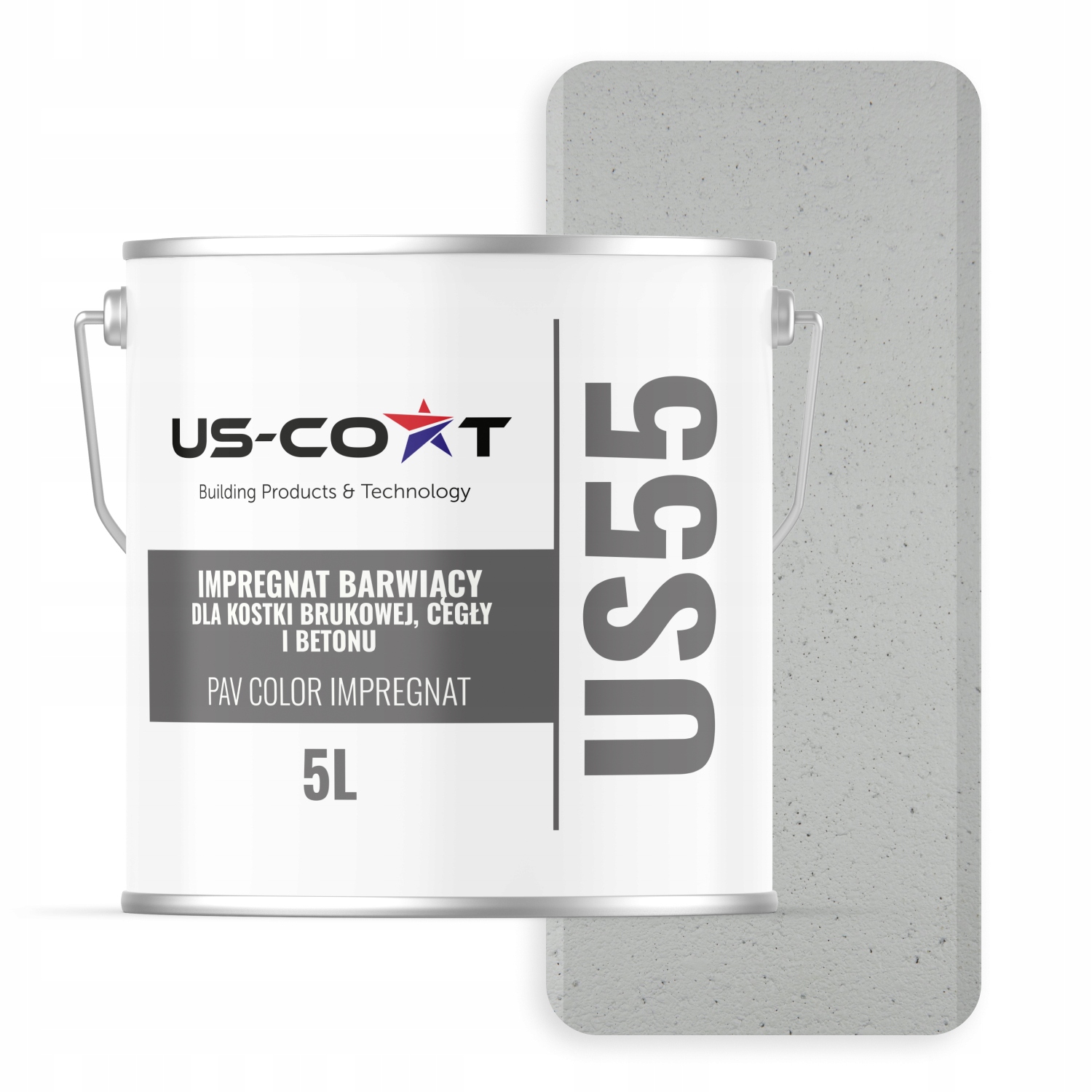 Barvící Impregnát Pro Dlažební Kostky Z Cihel Betonu, Barva Šedá Světlá 5 L