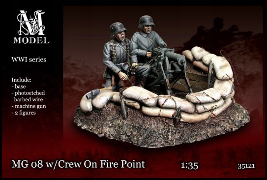 1:35 Niemieccy żołnierze MG08 Iwś M Model 35121