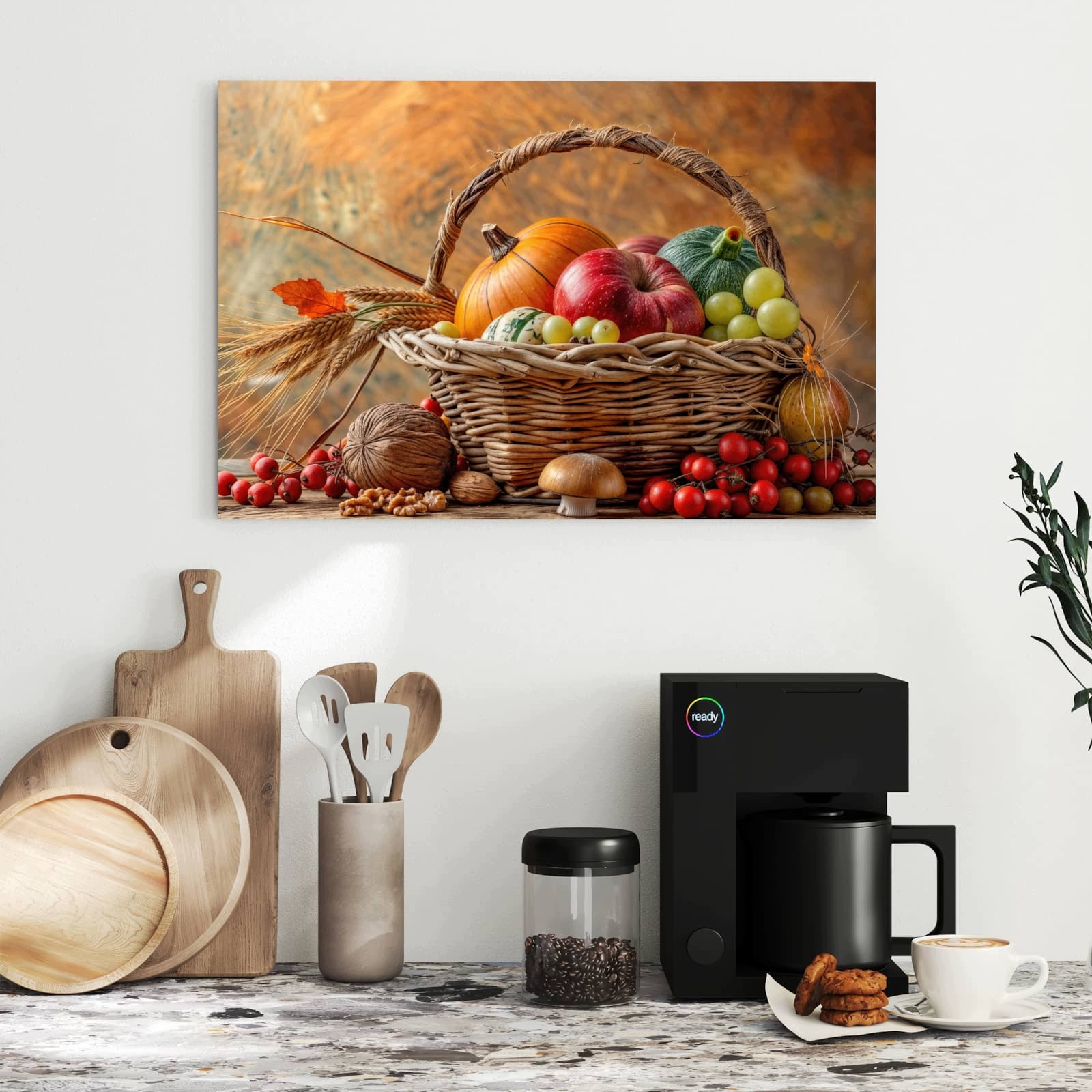 Magnetická tabule Podzimní Košík 60 × 40 cm
