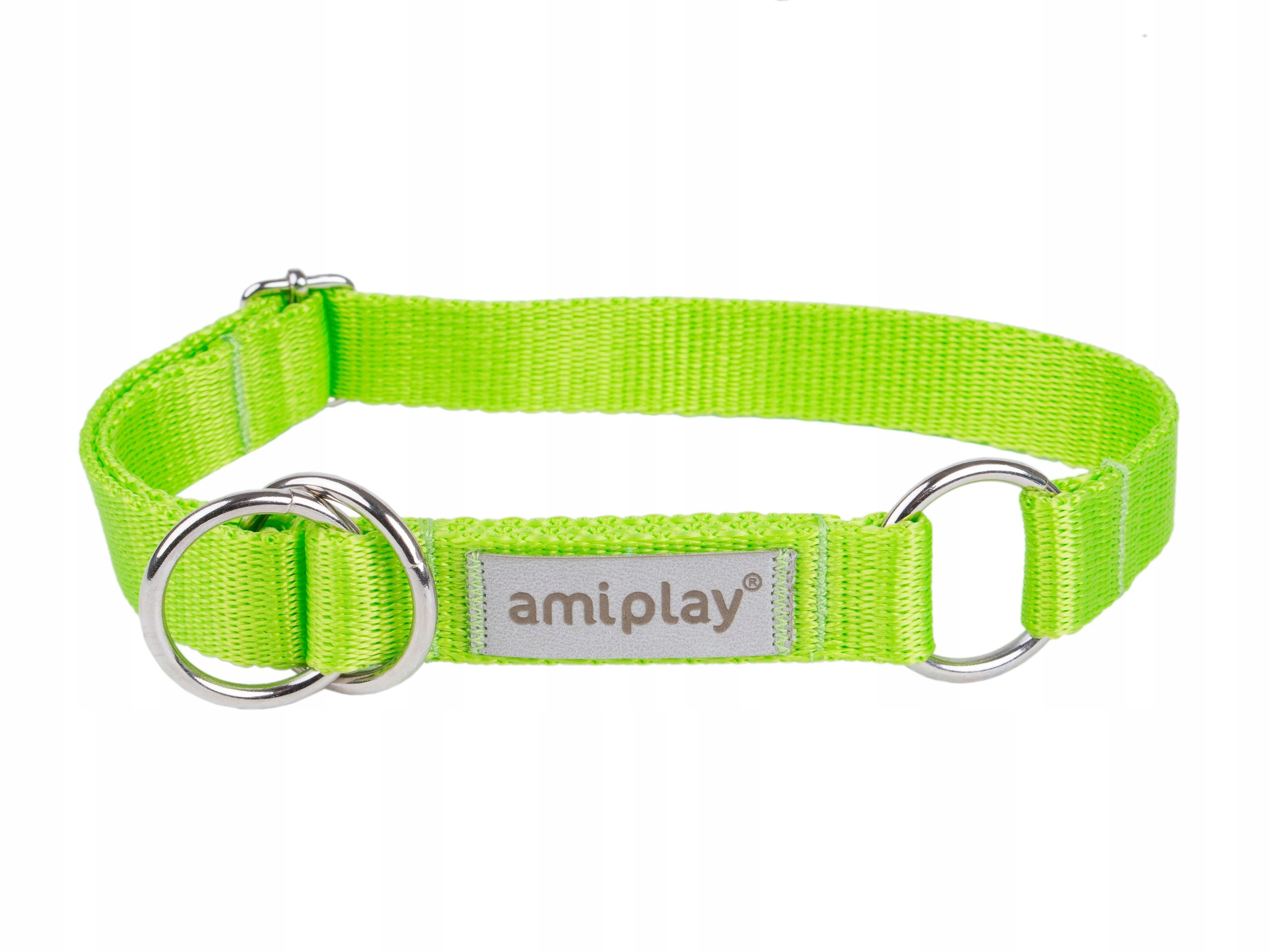 

Obroża nylon półzaciskowa Amiplay Samba -M Zielony