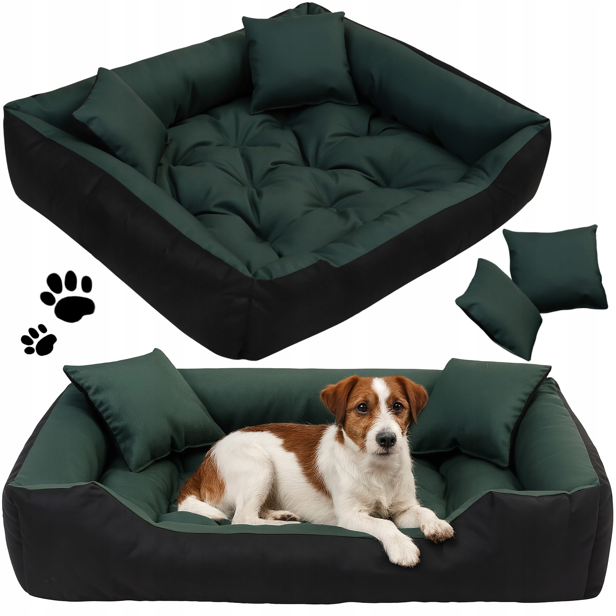 Levně Pelíšek Pro Psa 75X65 CM Voděodolné Potah Pohovka Mata Zelená