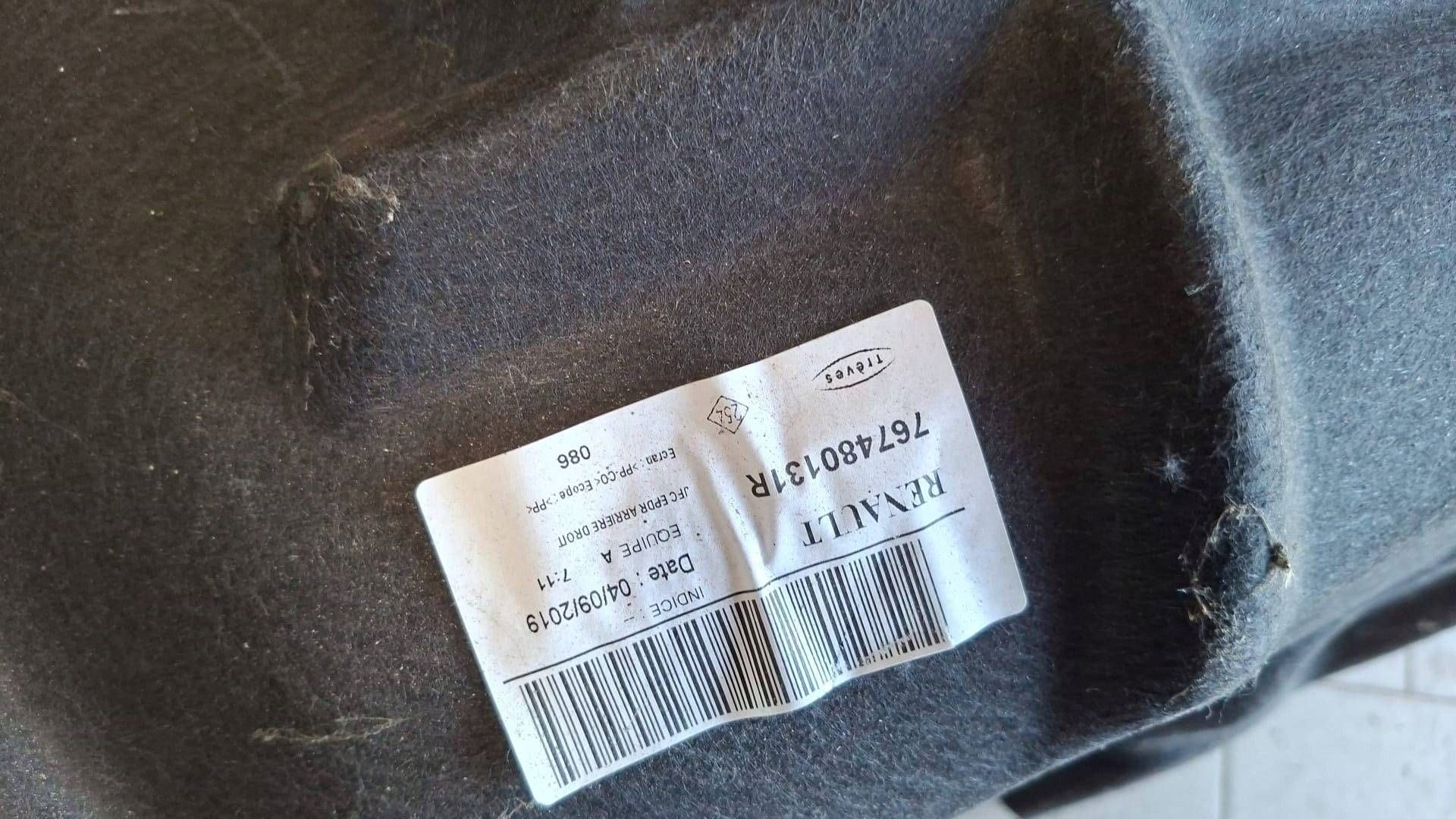 mudguard rear part side right Renault Espace V lift (RFC) 767480131R