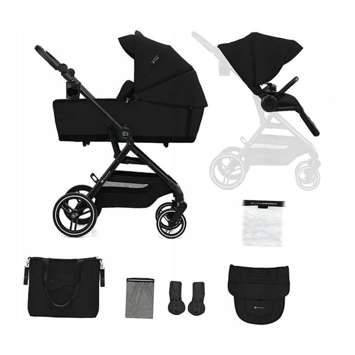Kinderkraft Wózek 2W1 Yoxi Przód-tył Spacerówka Gondola Dla Dziecka 22 Kg