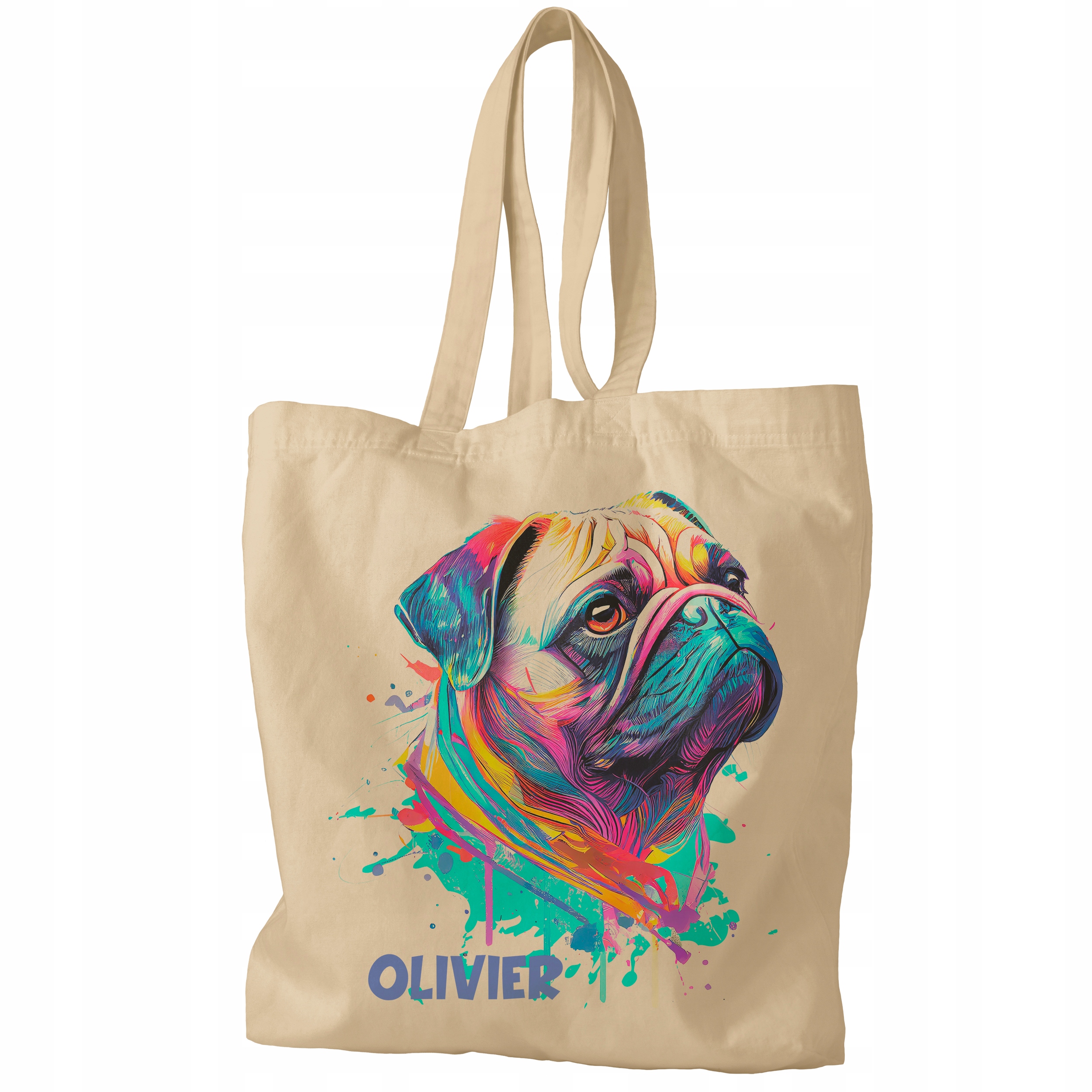 TORBA PIES MOPS PERSONALIZACJA IMIE PREZENT Kolor inny