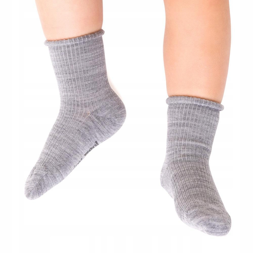 

Steven bezuciskowe Merino Wool 130 szary 23-25