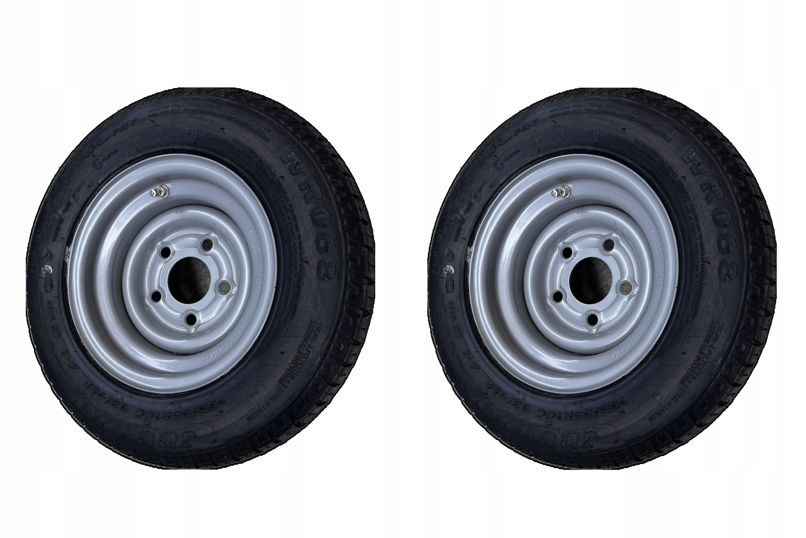 Dvě kola WR068 195/55R10C Journey ráfky 6J ET-4 5x112 otvor 66,5 mm 98/96P