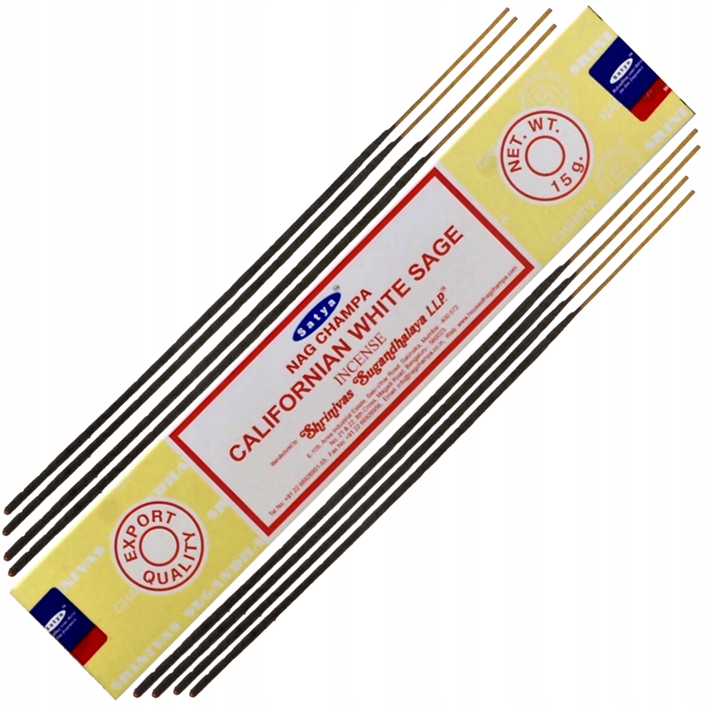 

Satya Biała Szałwia Naturalne Kadzidło 15g