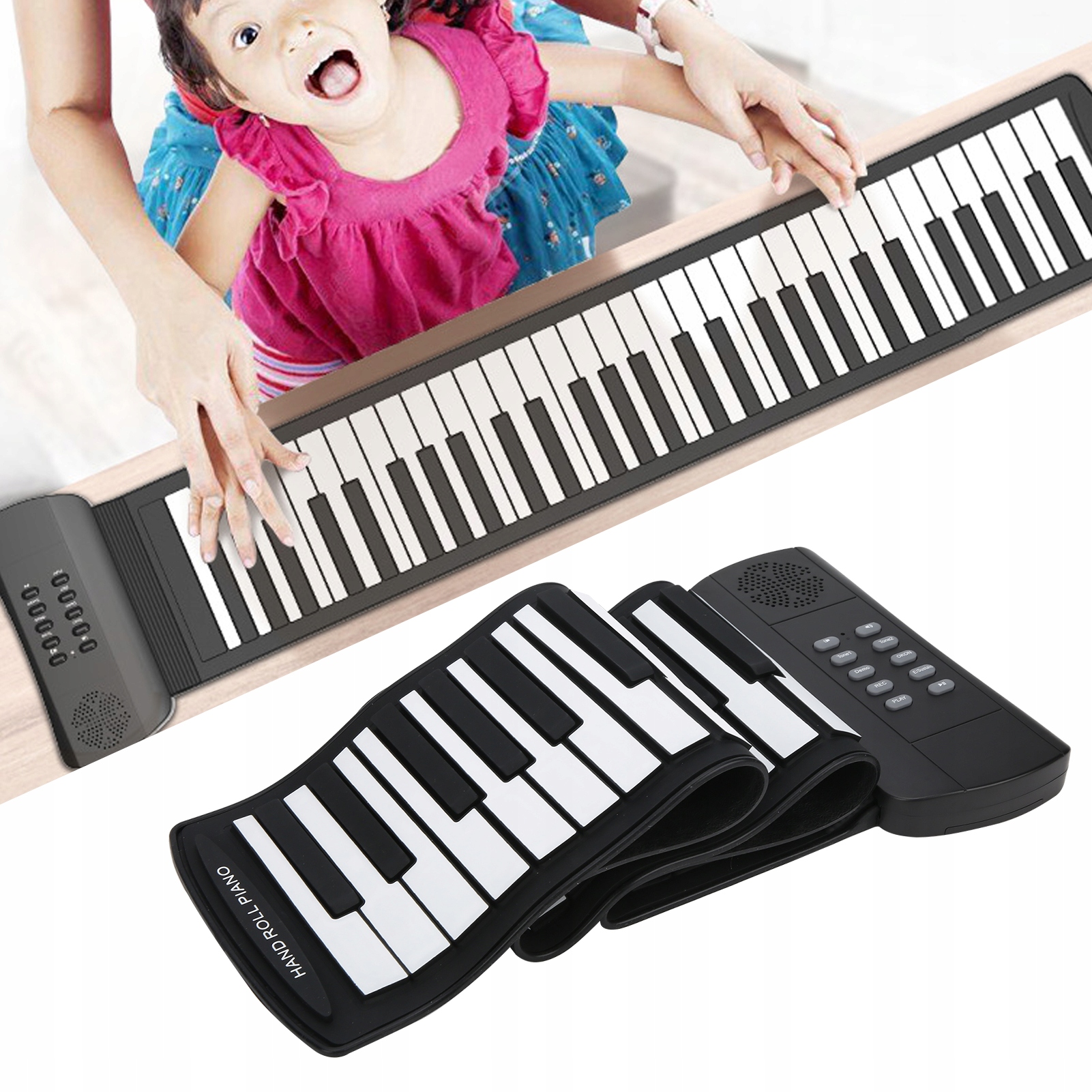 61 KLUCZY PIANINO RĘCZNE KLAWIATURA ELEKTRONICZN Stan opakowania oryginalne