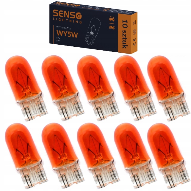 

Żarówka Senso WY5W W5W 12V Pomarańczowa x10sztuk