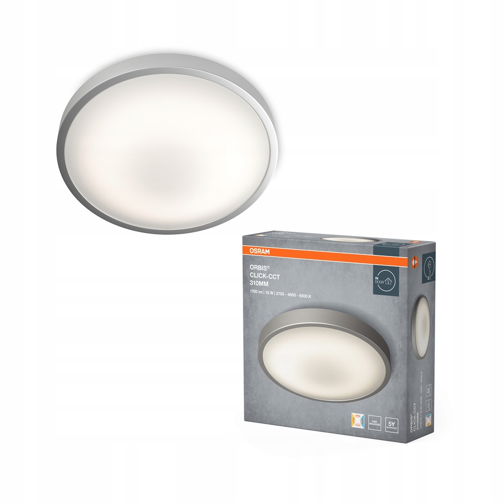 Stropné Svietidlo 15W 1000lm 2700/4000/6500K Cct Orbis Osram