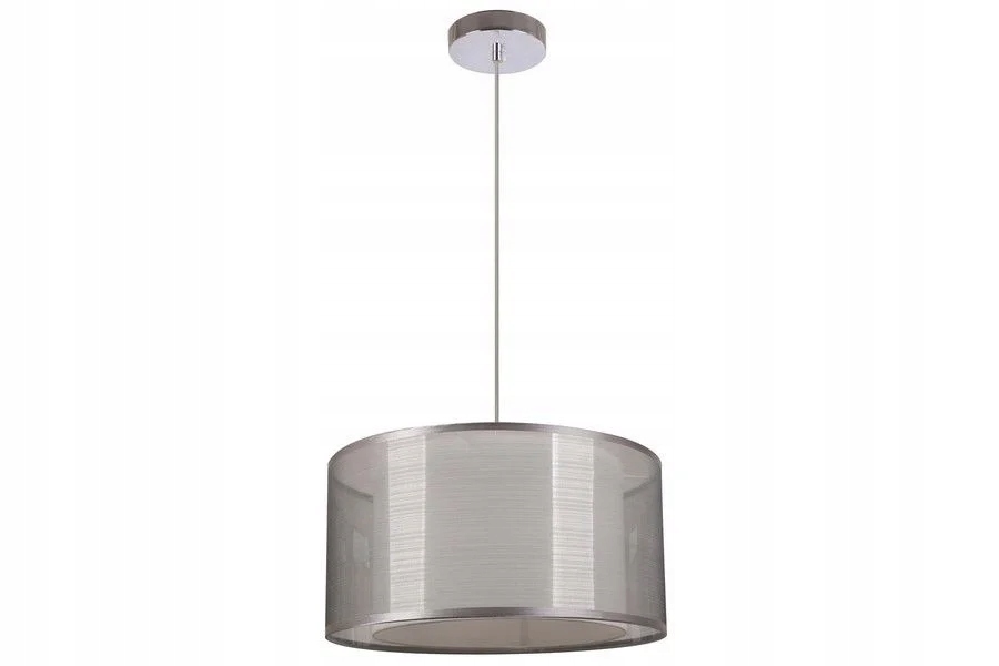 Závěsná lampa chromová kulatá 40 cm do jídelny nad stůl a ostrov Reality