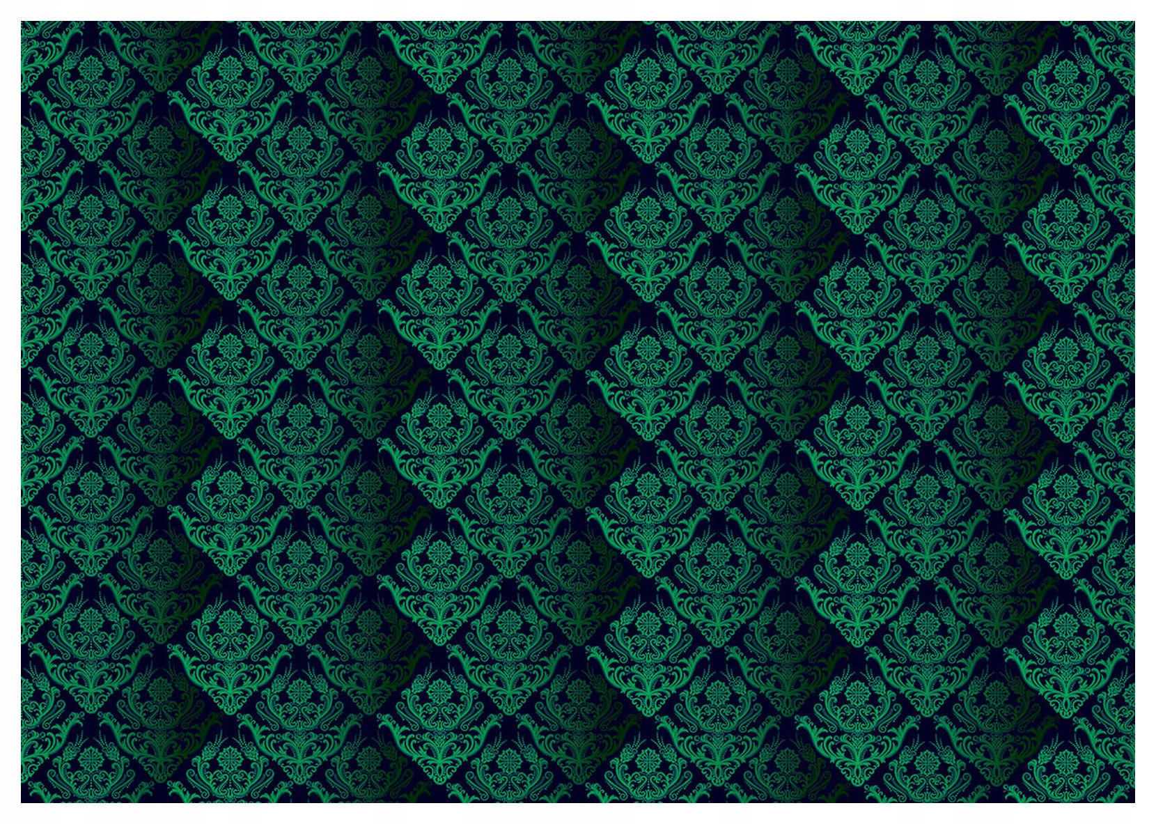 Fototapeta Romby s 3D efektem Granátově zelené vzory 254x184 lepidlo