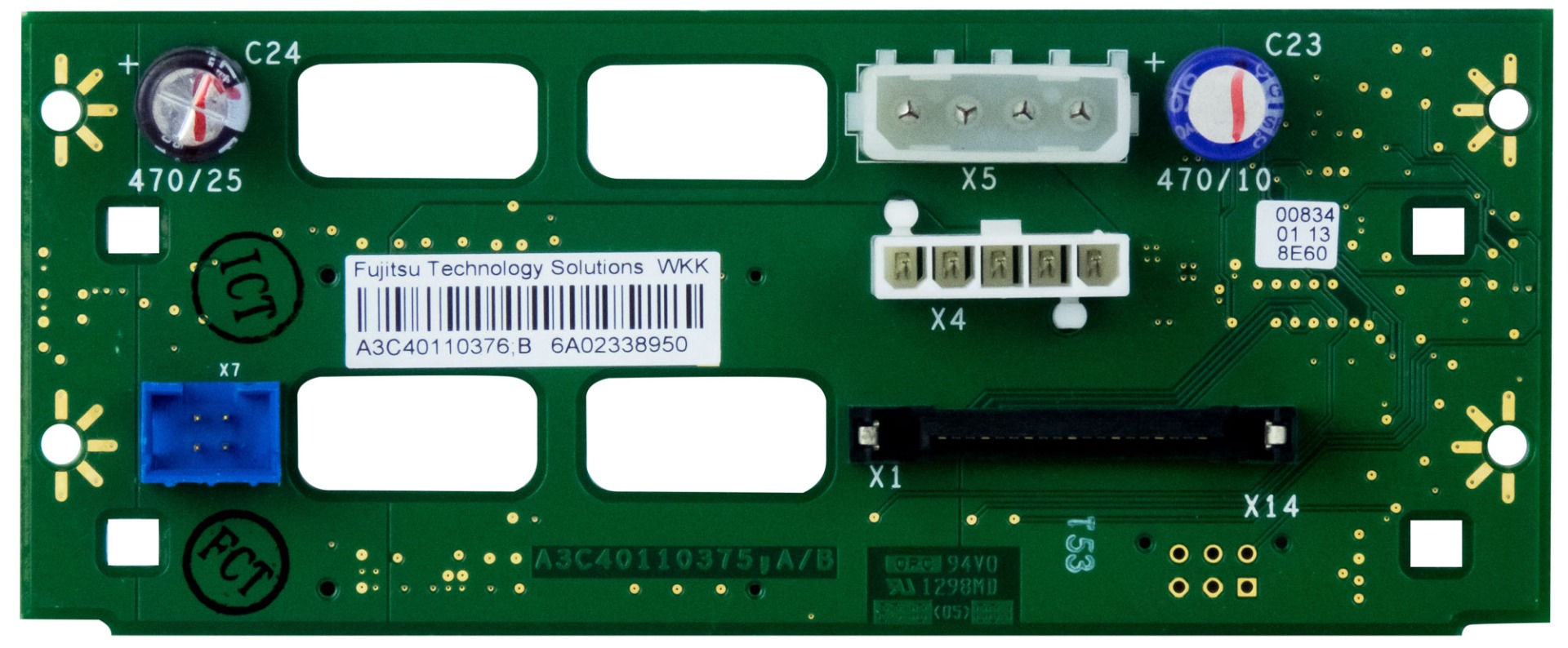 Fujitsu A3C40110376 A3C40110375 Backplane 2PORT Sas 3,5''