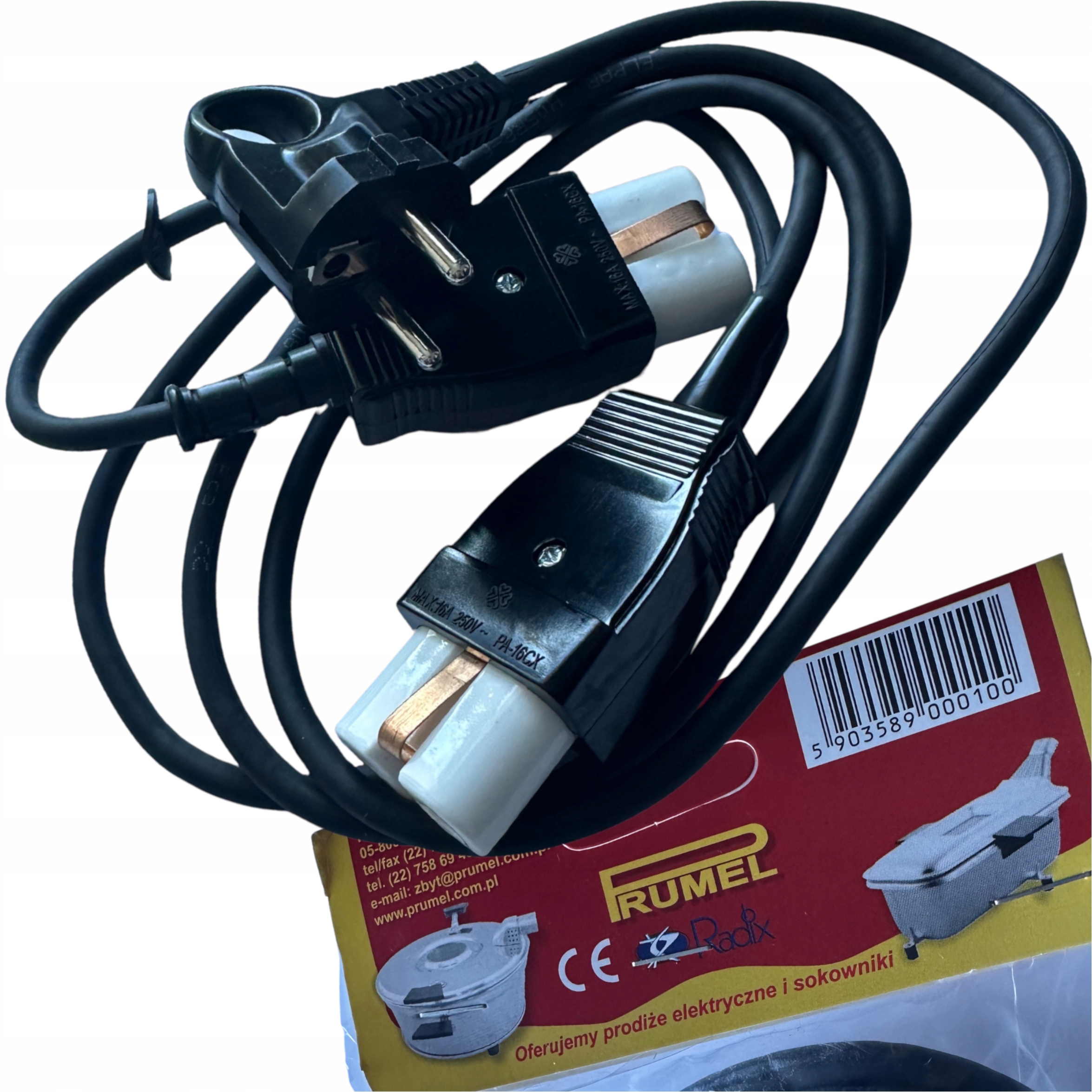 Kabel Pro Elektrický Pečicí Hrnec Dvojitý Horní Spodní PPG-92 Originální Prumel 1,5 m