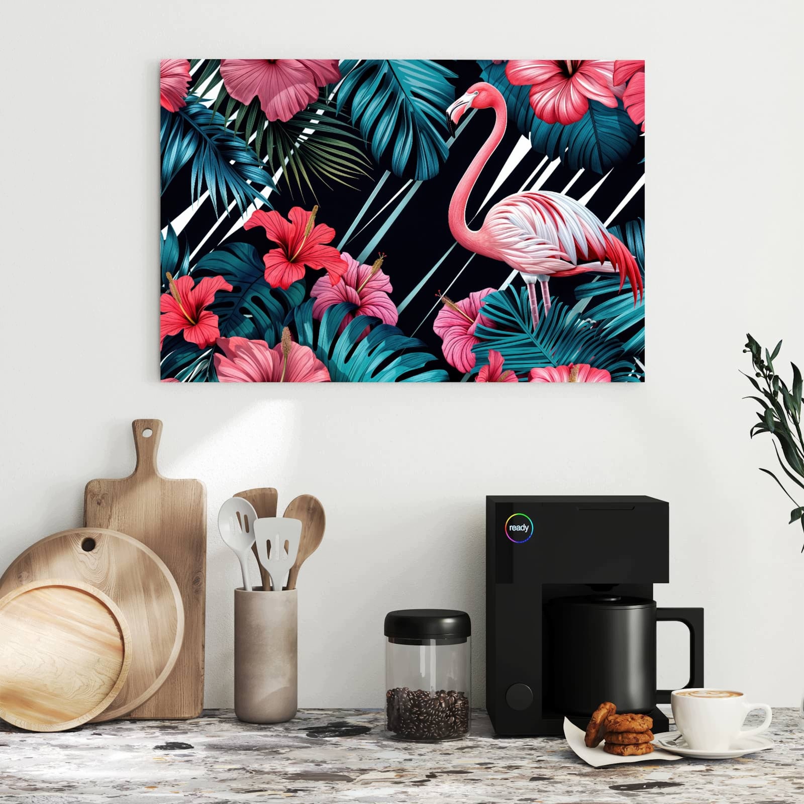 Magnetická tabule Plameňák Ráj 60 × 40 cm