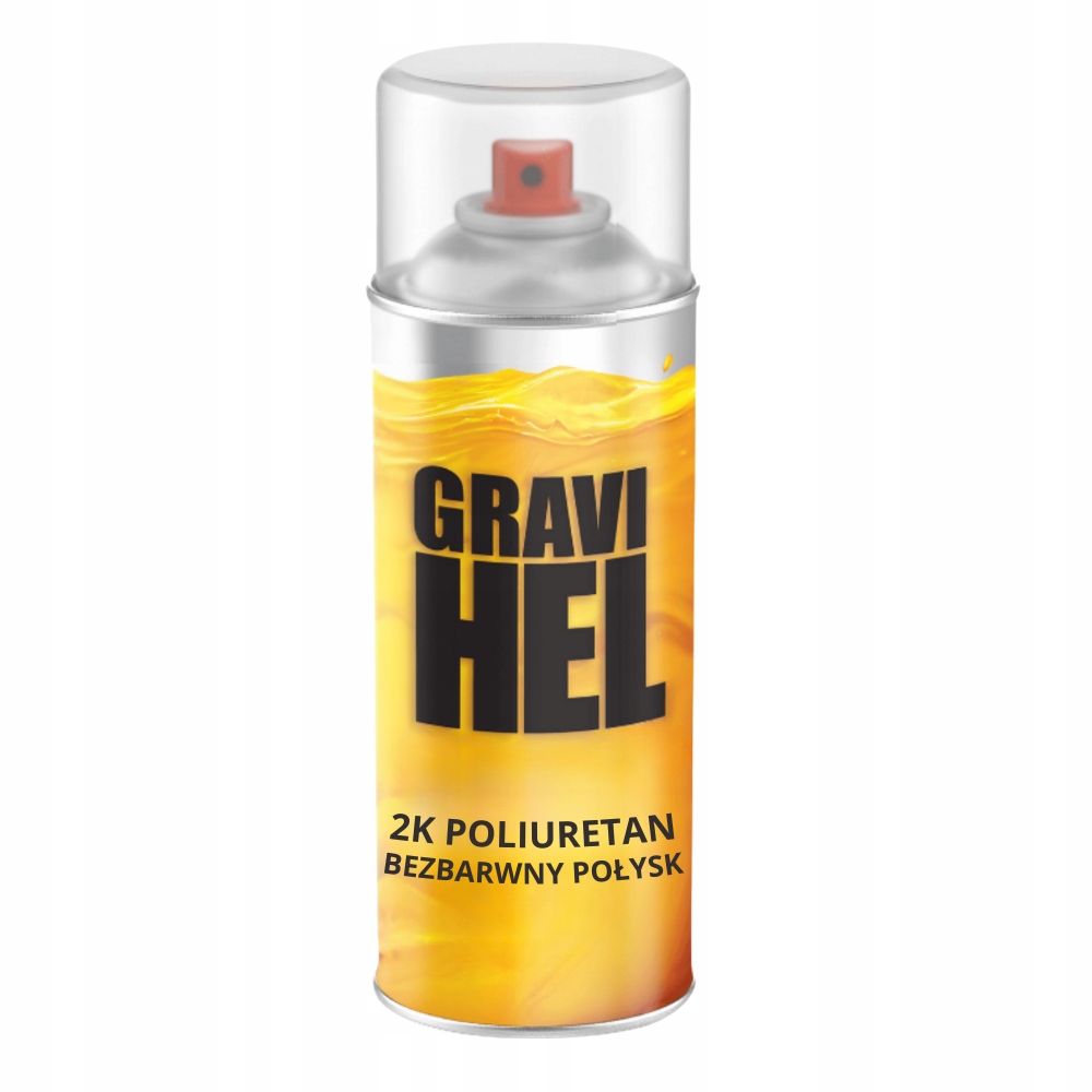 2K Poliuretan Bezbarwny Połysk Z Utwardzaczem Klar Lakier Spray 400 ML