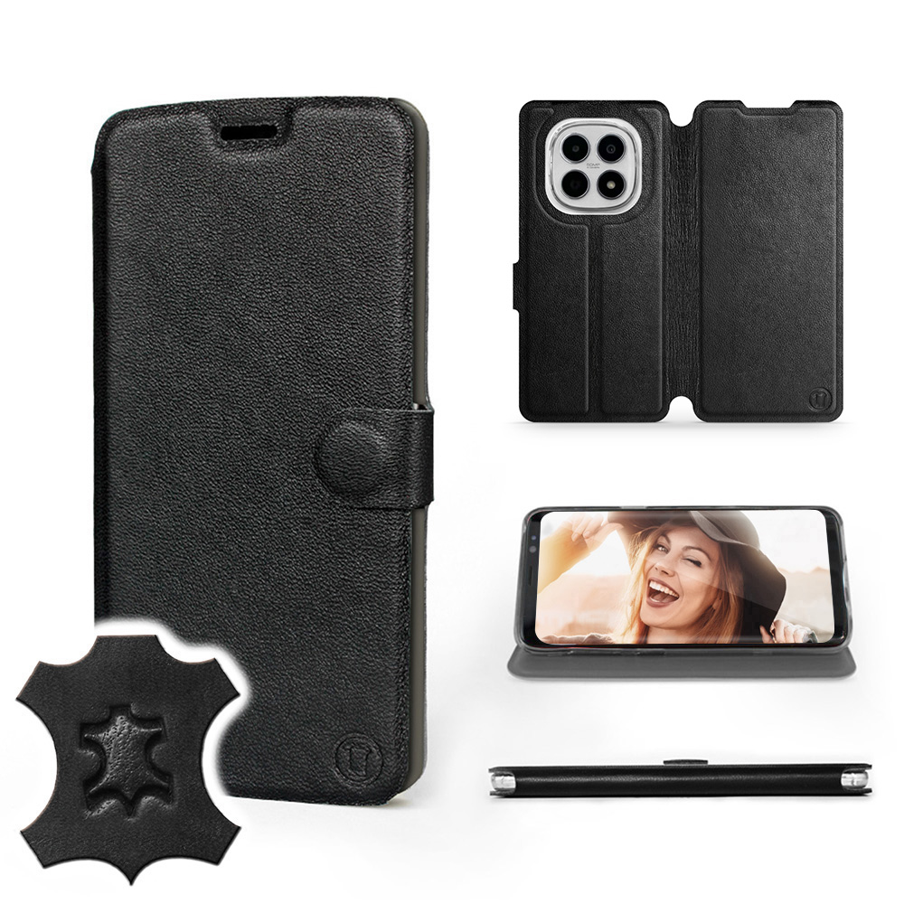 Etui Mobiwear do Xiaomi Poco M8 5G Black Leather
