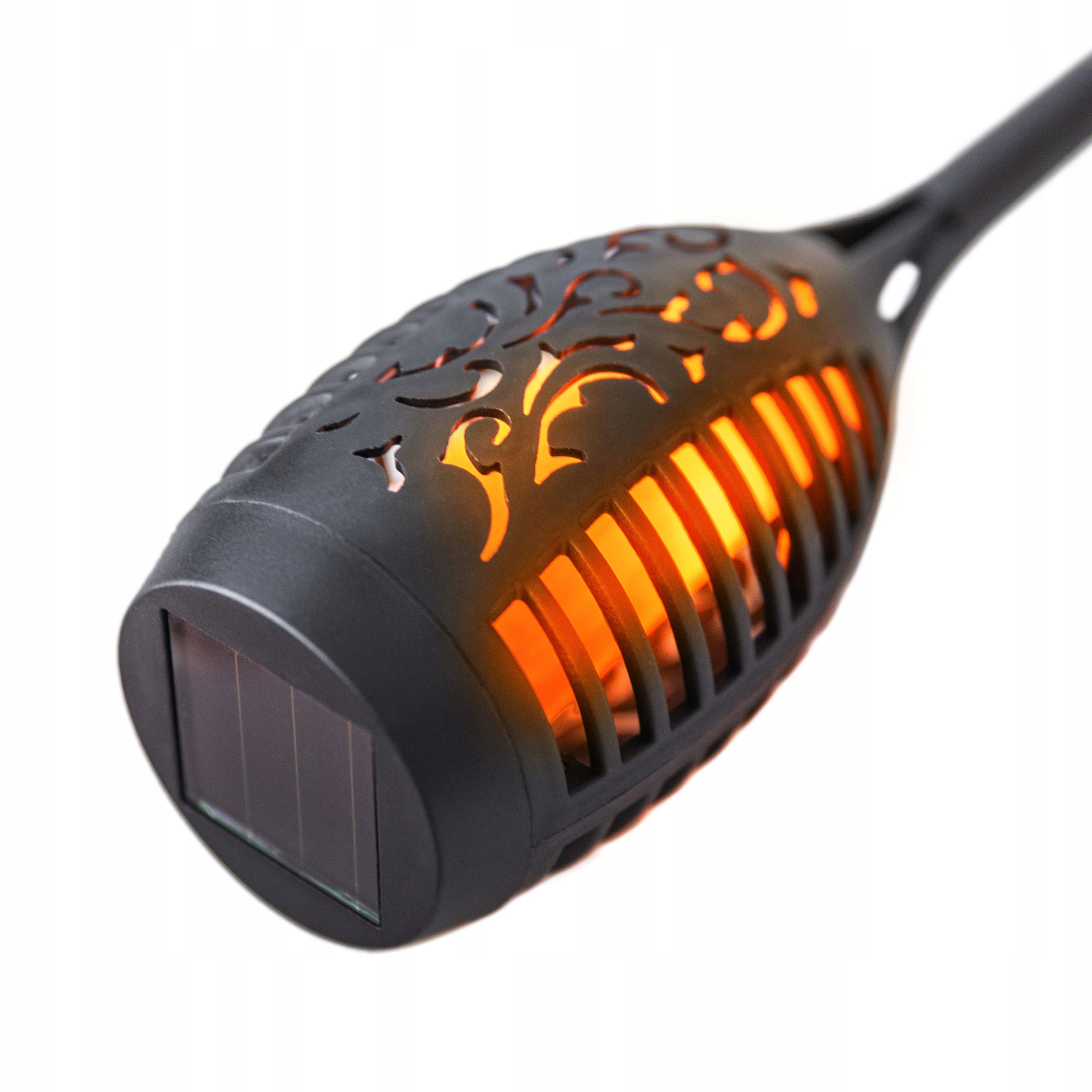 Lampa SOLARNA POCHODNIA LED lampy ogrodowe solarne ogrodu wbijana płomień Długość wbijanego grota 10.5 cm
