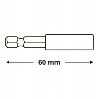 Uchwyt Do Końcówek Bitów Magnetyczny 1/4"60mm Marka TurboTools