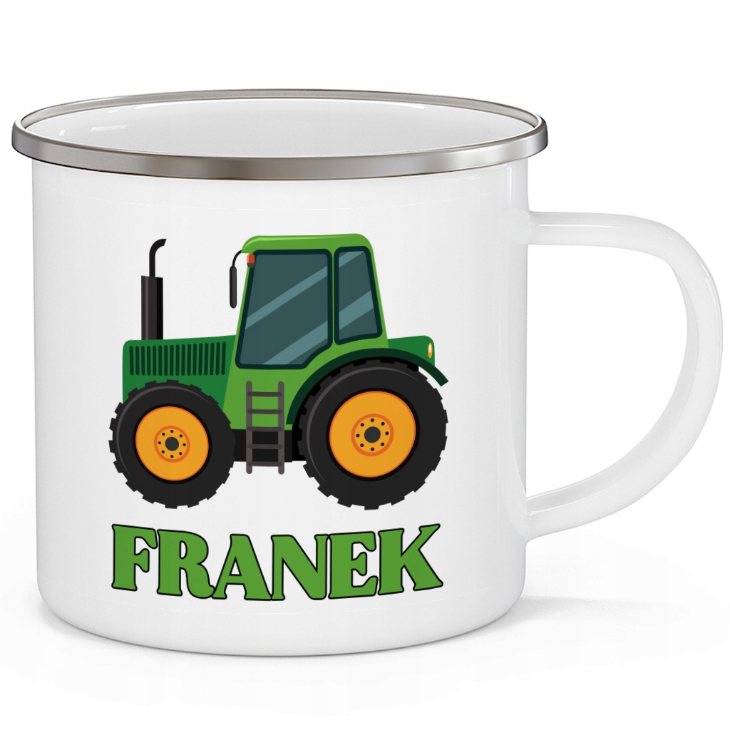 

Kubek Stalowy Dziecka Traktor Imię