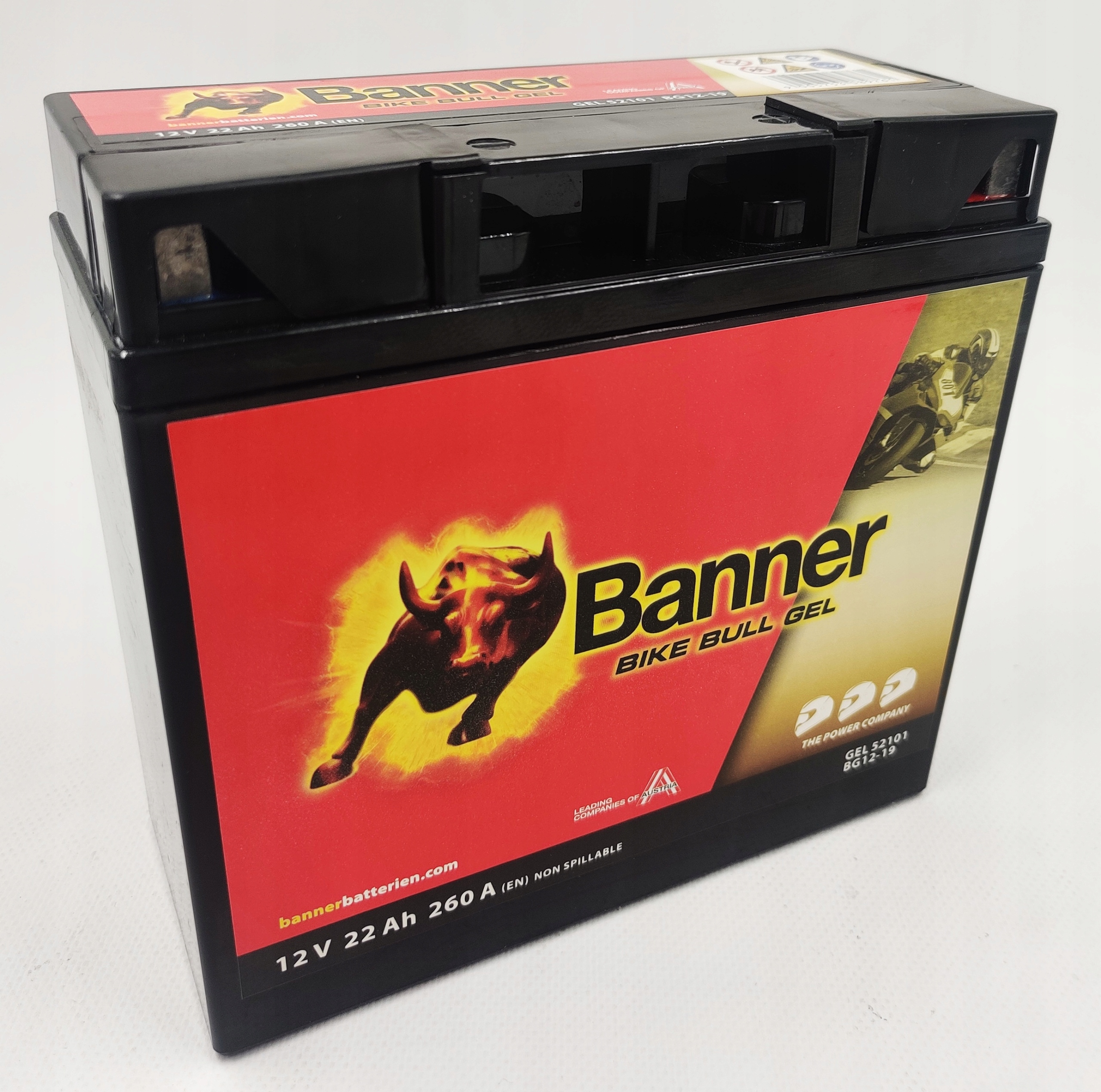 

Banner Bike Bull Gel 12V 22Ah 260A Bmw 52101