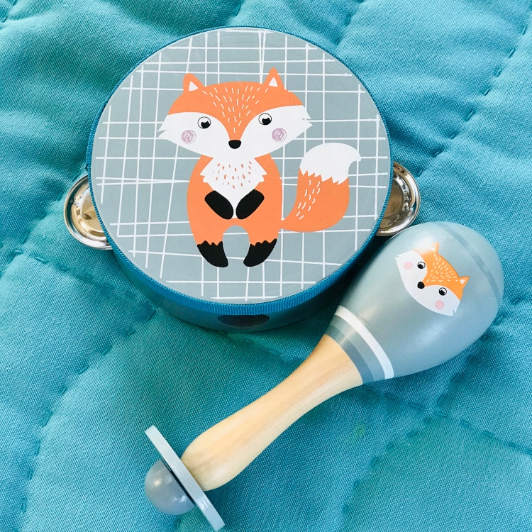 Marakas + tamburyn zestaw muzyczny dla dziecka 3+ Marka Adam Toys