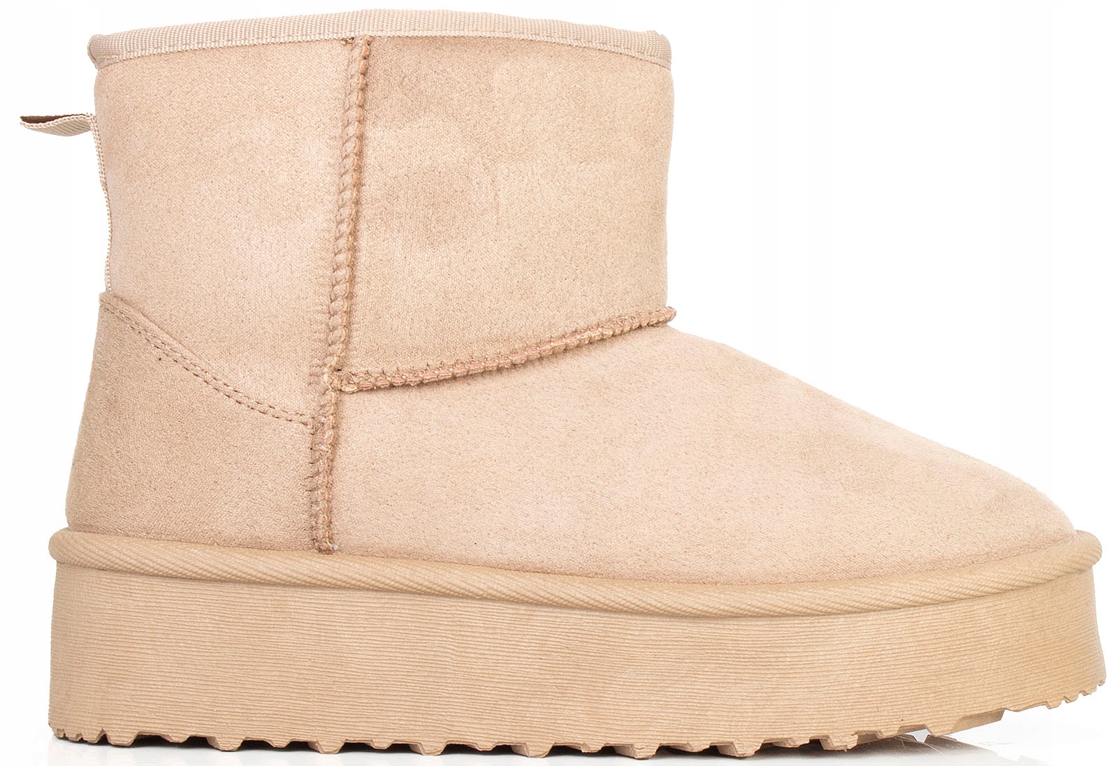 ŚNIEGOWCE BEŻOWE OCIEPLANE BOTKI PLATFORMA 40 Płeć kobieta