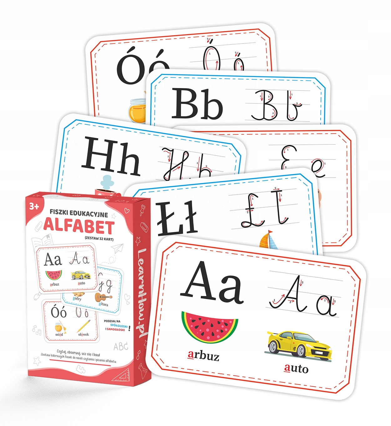 

Fiszki Alfabet Literki Plansze Edukacyjne x32