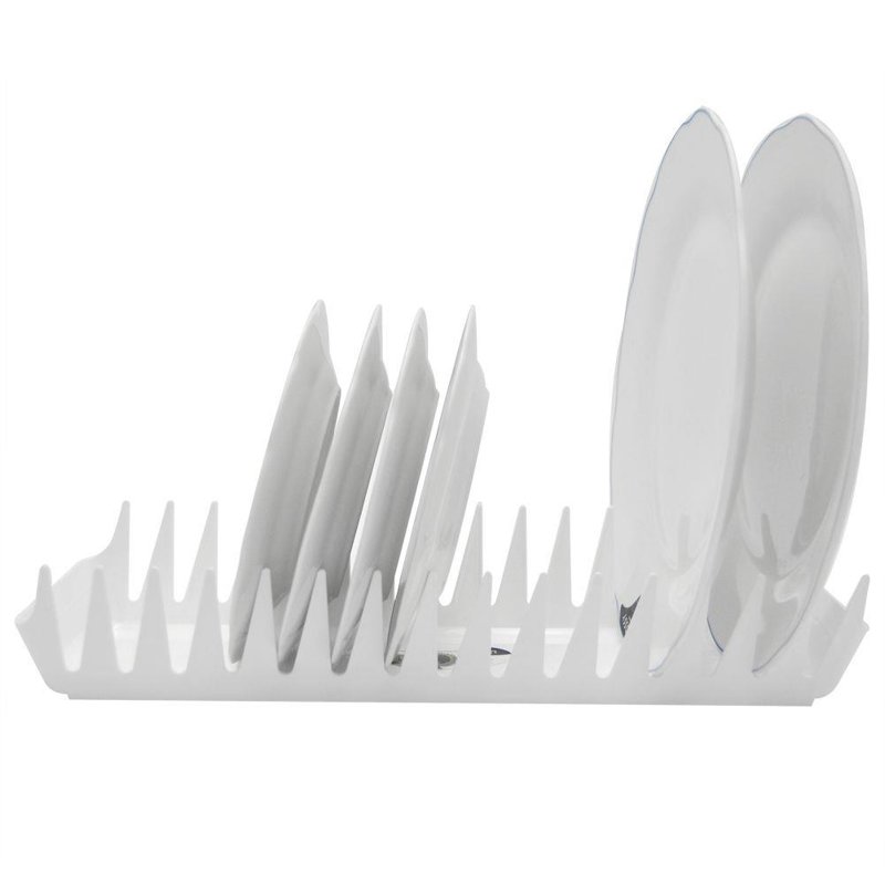 SUSZARKA DO NACZYŃ OCIEKACZ STOJAK NA TALERZE x15 BIAŁA TWORZYWO 39x13x7 CM Marka Orion