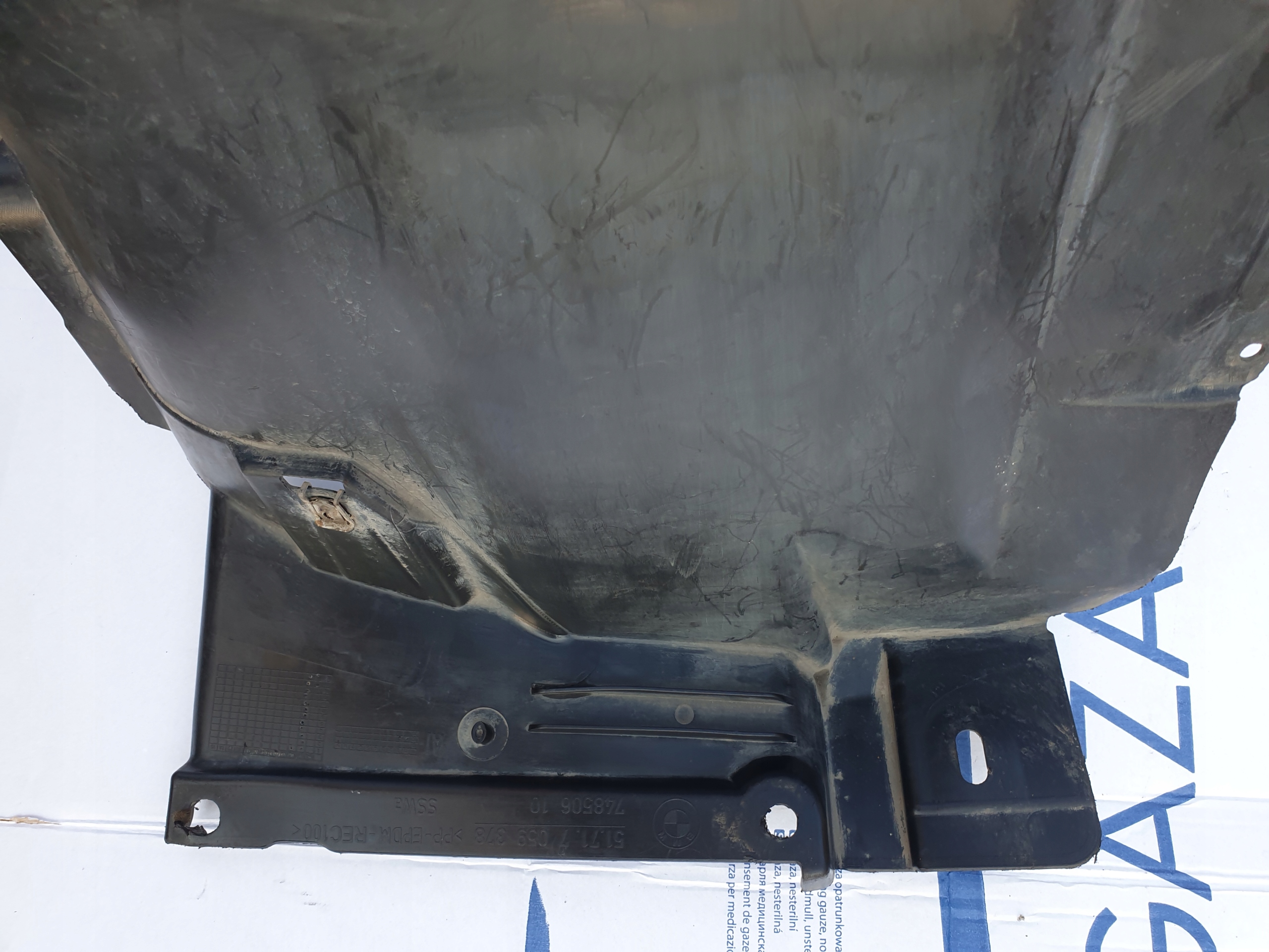 mudguard right front part rear BMW 3 E90 E91 OE 7059378