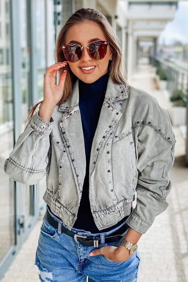 KURTKA jeans CIMINY PARIS ĆWIEKI KATANA M Rozmiar M