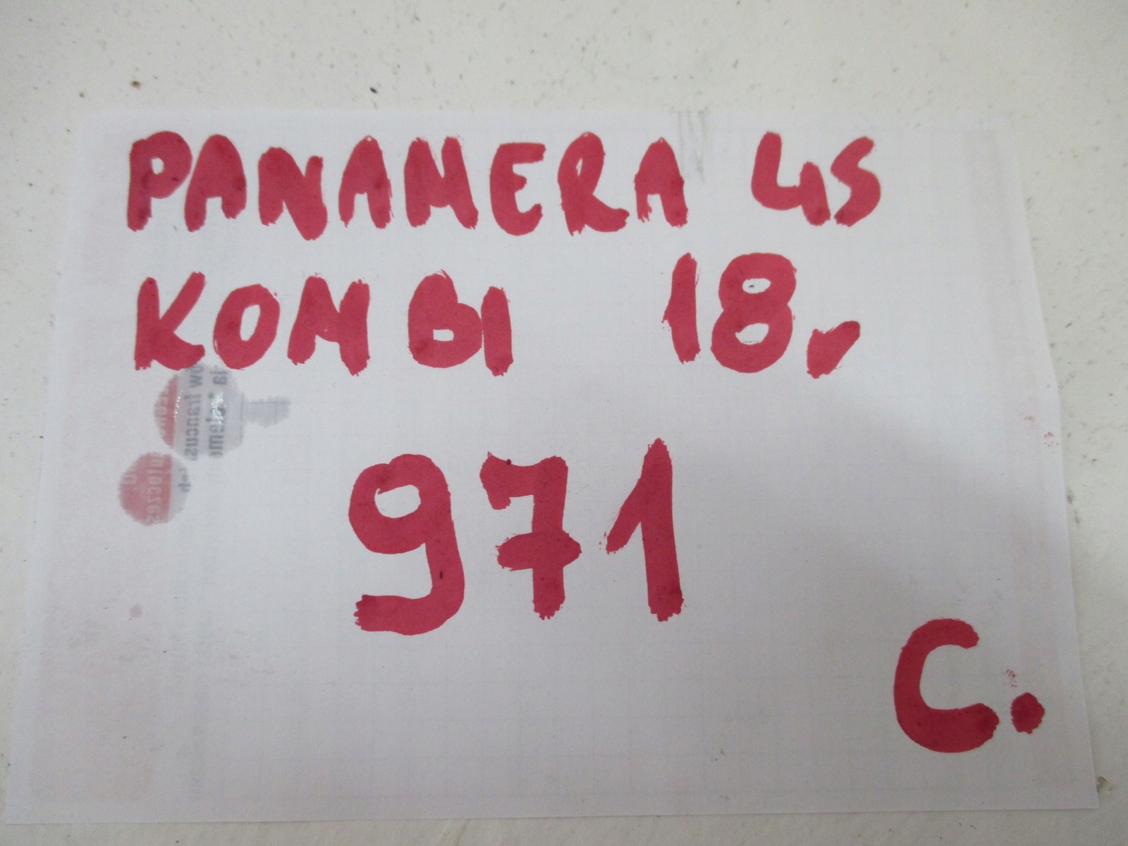 GASPEDAL PORSCHE PANAMERA 4S 971 298721507K