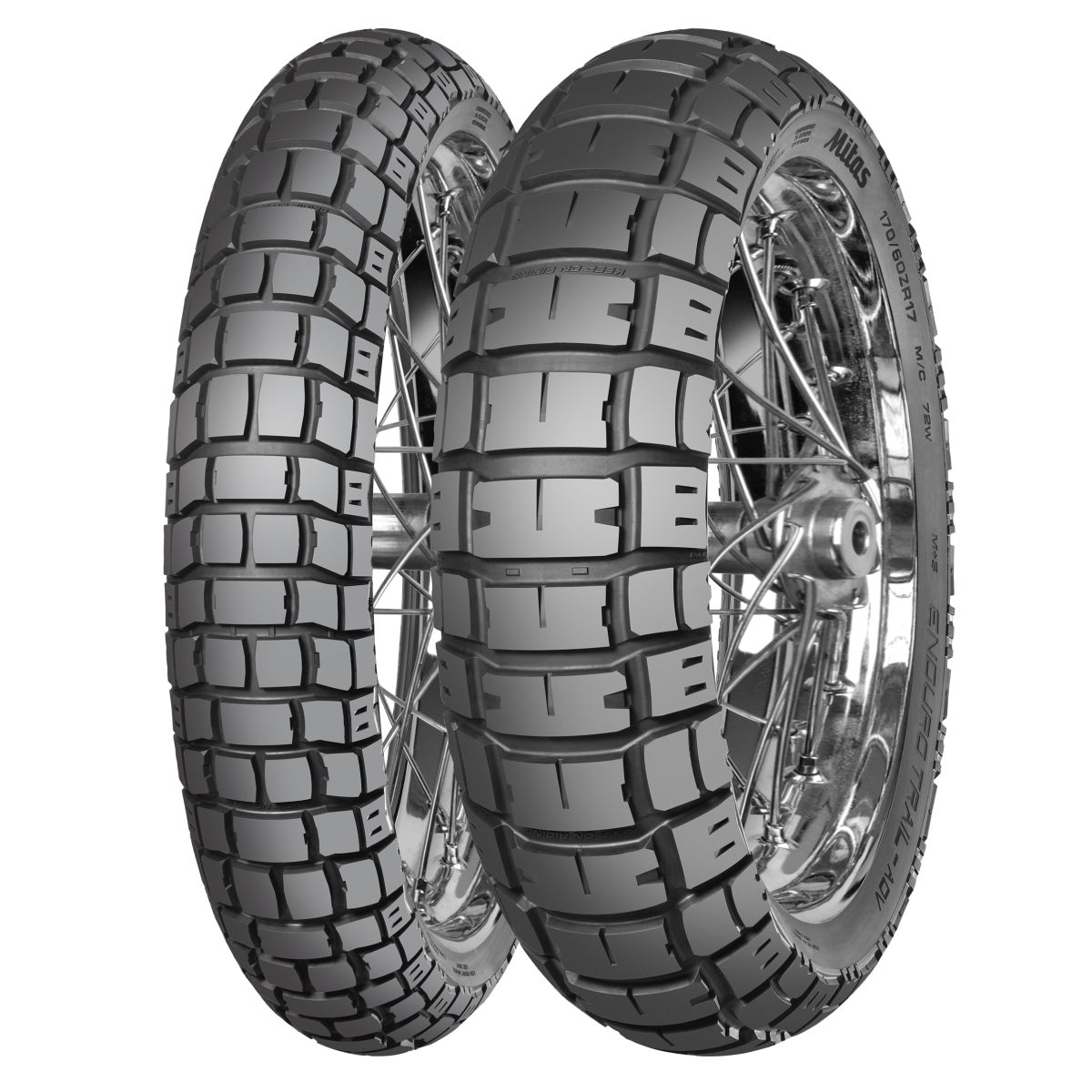 MITAS 120/70R19 TL 60T ENDURO TRAIL ADV Przód M+S
