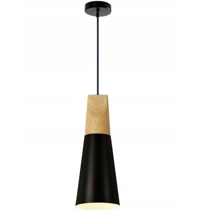 

Lampa Sufitowa Scandi Drewno Metal 3 Loft B