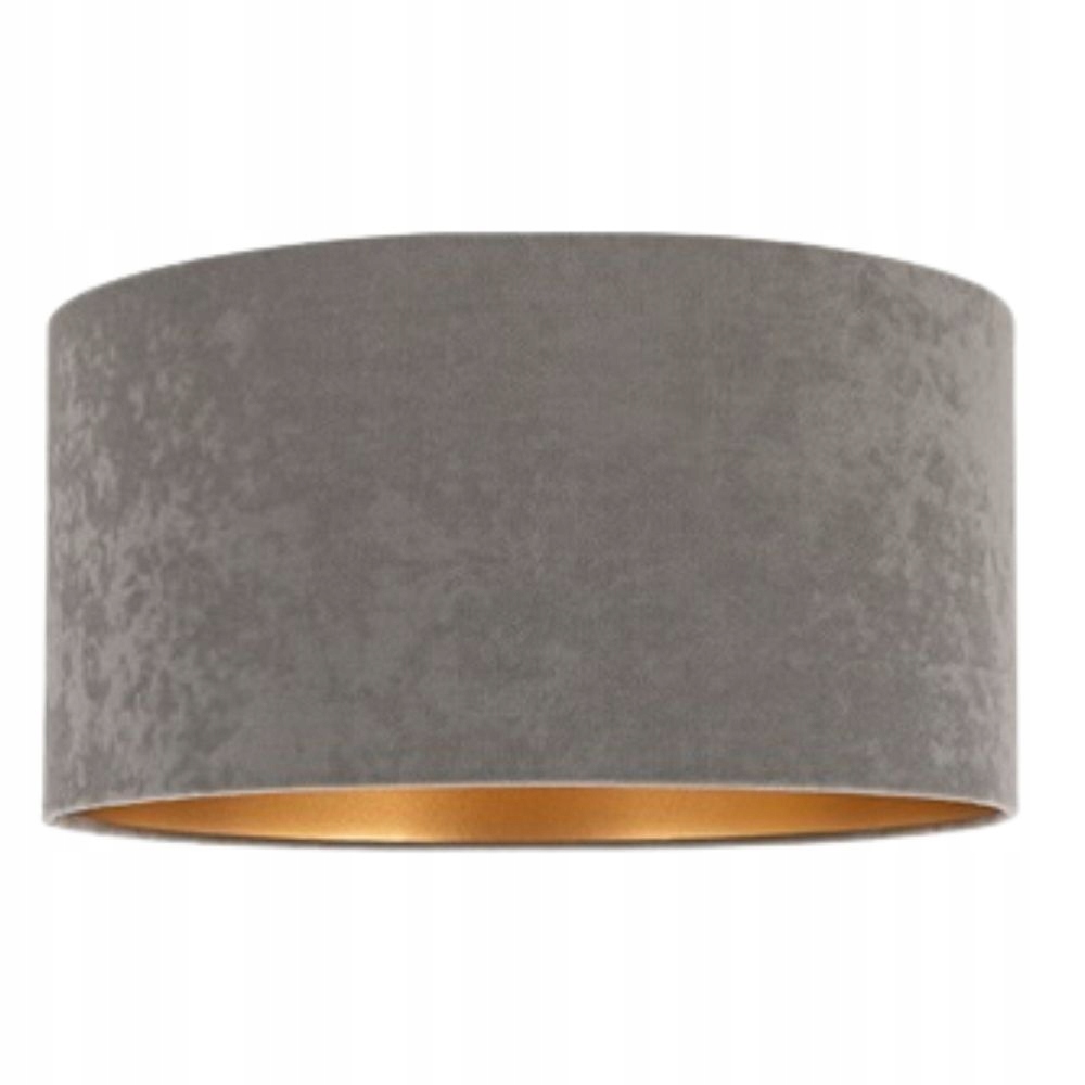 

Abażur Walec Do Lampy Wiszącej Stojącej Welur Gold