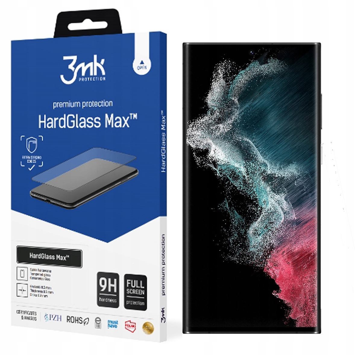 

Hardglass Max 3MK do Samsung Galaxy S908 S22 Ultra