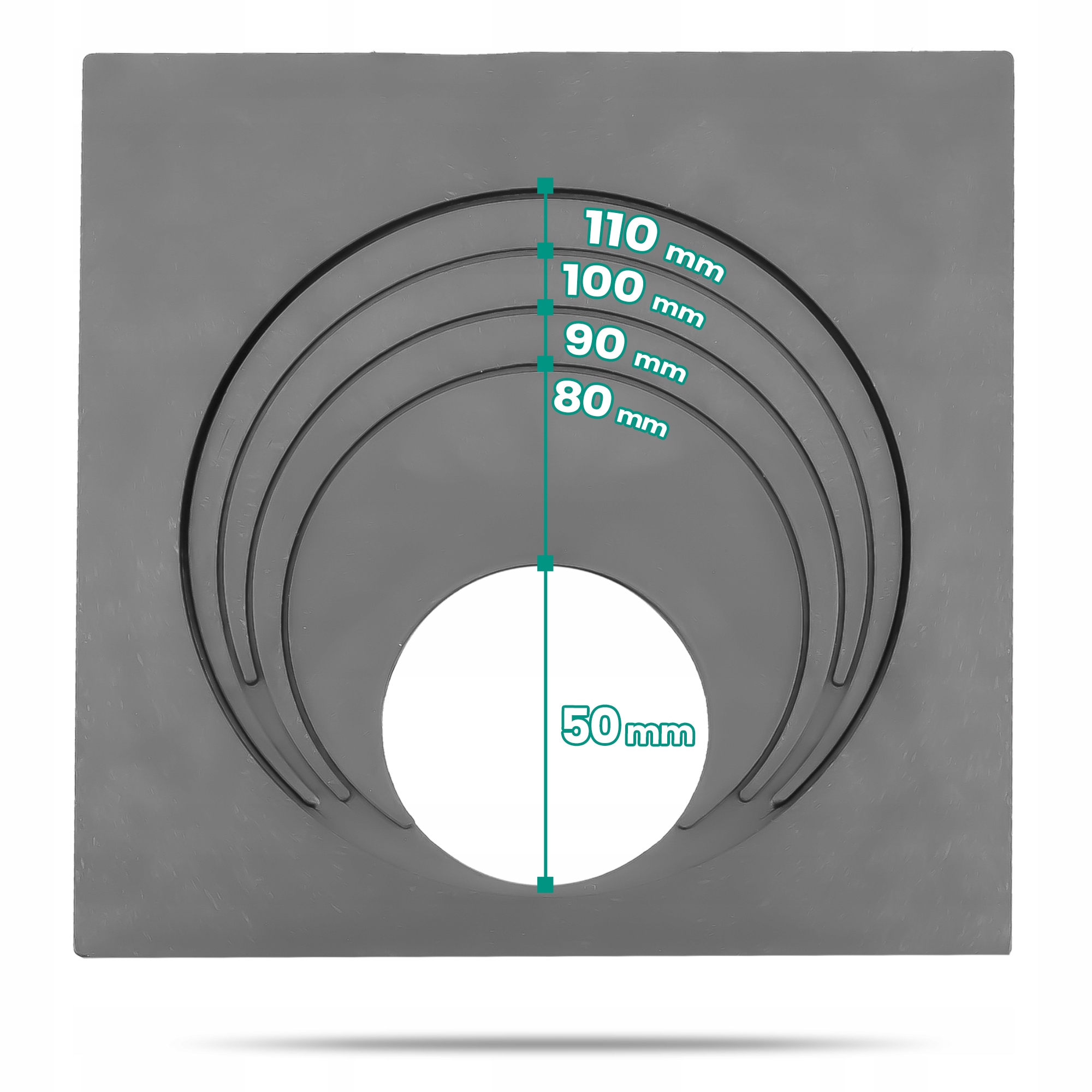 OSADNIK RYNNOWY Czyszczak Rynny Studzienka Rewizja 110mm BOCZNY WPUST Szary Kod producenta ML020102001-V01