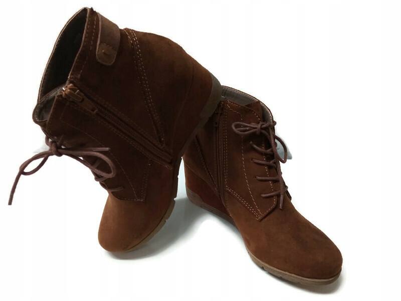 Botki sneakersy na koturnie Jana Soft Line r 39 Rozmiar 39